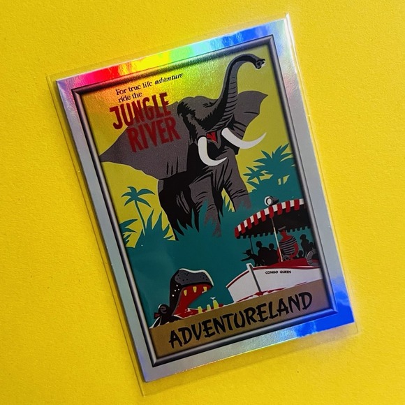 2025 Topps Disneyland 70th Anniversary P-1 Jungle Cruise Foil Adventureland - Picture 2 of 3